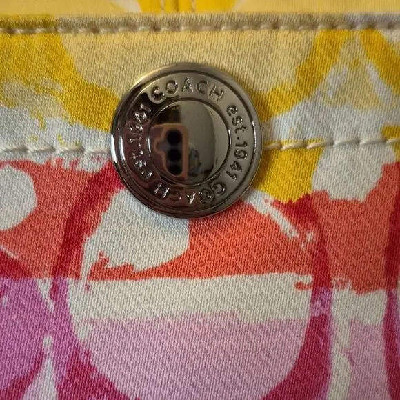 Coach Hamptons Watercolor Scribble Hobo Bag C0985-11754 EUC Purse Y2K 2009 - Picture 16 of 16